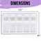 U.S. Art Supply 10-Well Plastic Rectangular Artist Painting Palette - Paint Color Mixing Tray - Kids, Art Students, Parties - Acrylic, Oil, Watercolor